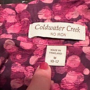 Coldwater Creek Vibrant Pink and Purple Top